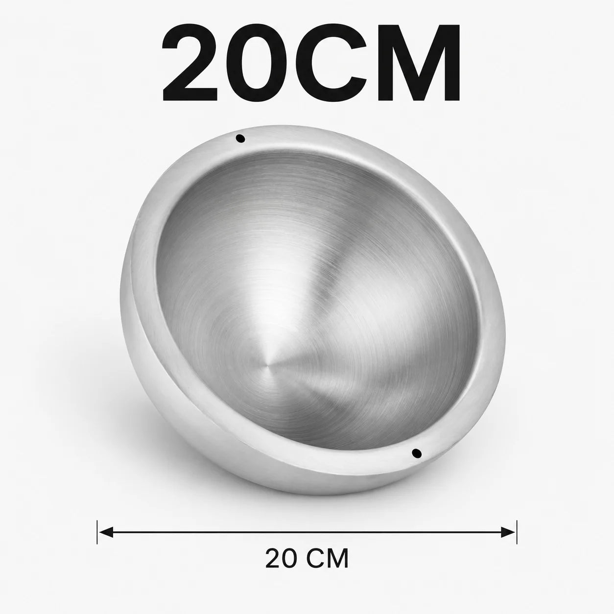 Elevate Your Dining Experience with Our 16/20/24Cm Double Walled Stainless Steel Dip Chiller Bowl - Perfect for Fruit Salads and Hot Dishes!