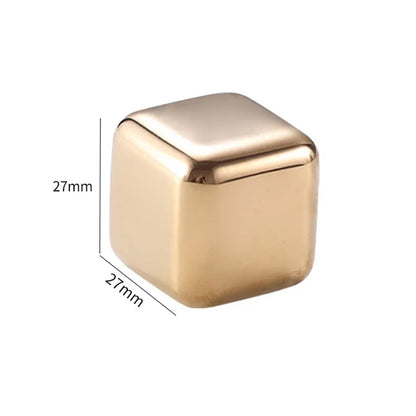 Stainless Steel Ice Block Reusable Chilling Stones for Whiskey Wine Drink Cooling Cube Chilling Rock Party Bar Tool