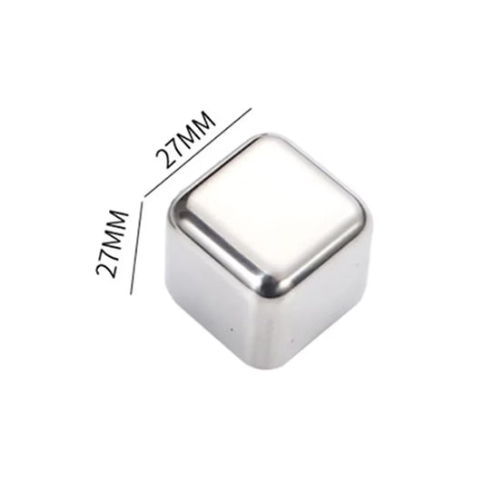 Stainless Steel Ice Block Reusable Chilling Stones for Whiskey Wine Drink Cooling Cube Chilling Rock Party Bar Tool
