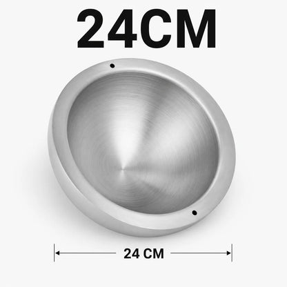Elevate Your Dining Experience with Our 16/20/24Cm Double Walled Stainless Steel Dip Chiller Bowl - Perfect for Fruit Salads and Hot Dishes!