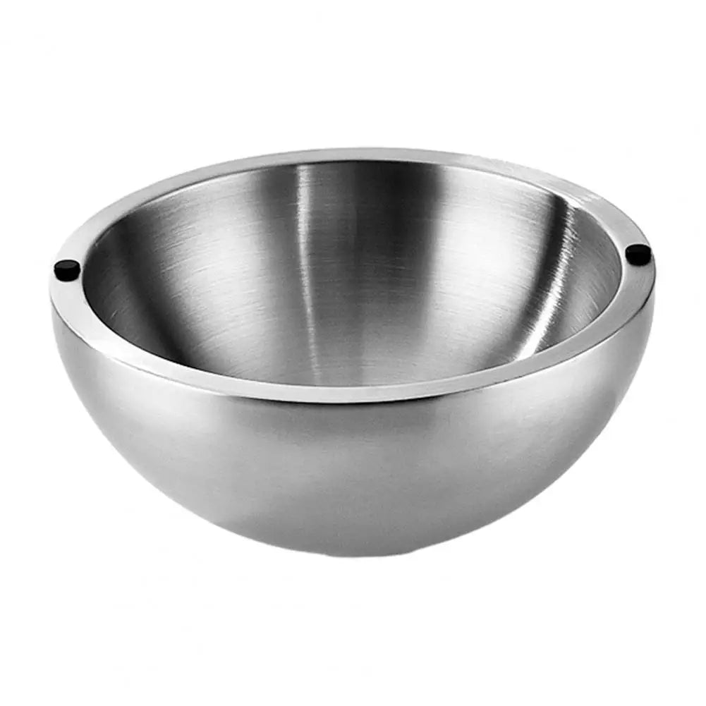 Premium 304 Stainless Steel Double Wall Insulated Salad Bowl with Non-Slip Base – Perfect for Hot and Cold Dishes!