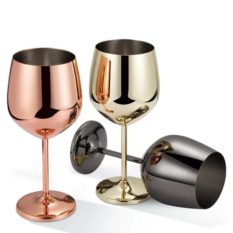 Experience Elegance with Our 500ML Unbreakable Stainless Steel Goblet - Perfect for Red Wine, Cocktails, and More!