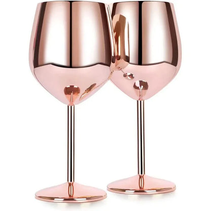 Experience Elegance with Our 500ML Unbreakable Stainless Steel Goblet - Perfect for Red Wine, Cocktails, and More!
