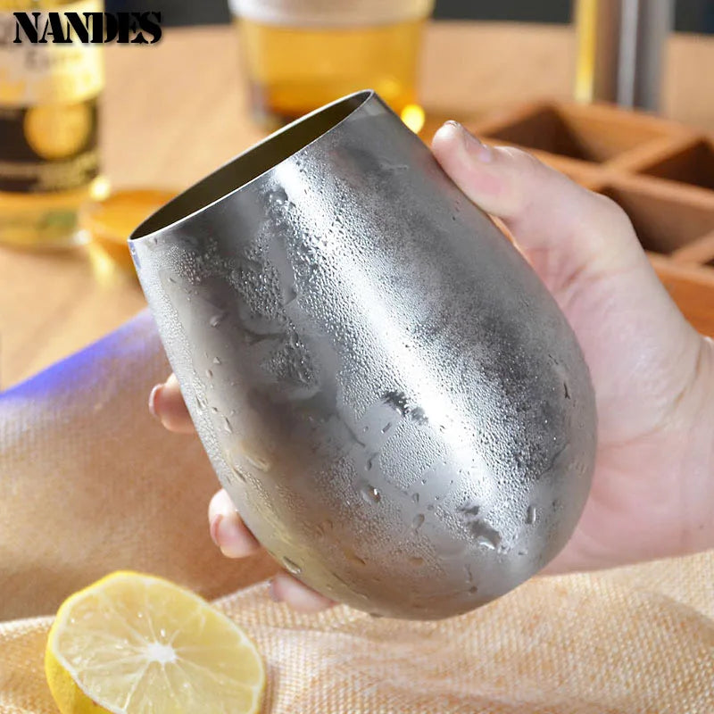 Elevate Your Drinking Experience with Our 500ml Stainless Steel Titanium Plated Beer Mug - Perfect for Any Occasion!
