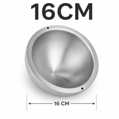 Elevate Your Dining Experience with Our 16/20/24Cm Double Walled Stainless Steel Dip Chiller Bowl - Perfect for Fruit Salads and Hot Dishes!