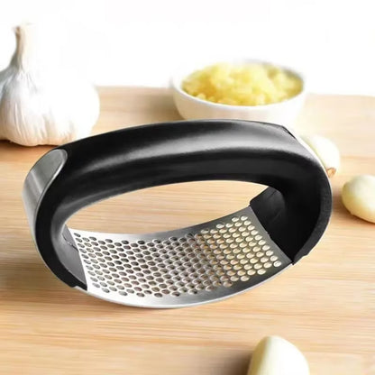 Garlic Press Rocker Stainless Steel Garlic Crusher Dishwasher Safe Rust Proof Garlic Mincer Tool for Kitchen Gadgets